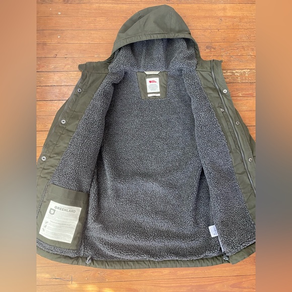 Fjallraven Men’s Greenland Winter Jacket Small Green G-1000 - Picture 5 of 11